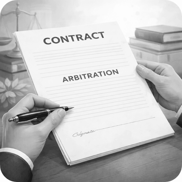 Add the arbitration clause to your contract or terms of service